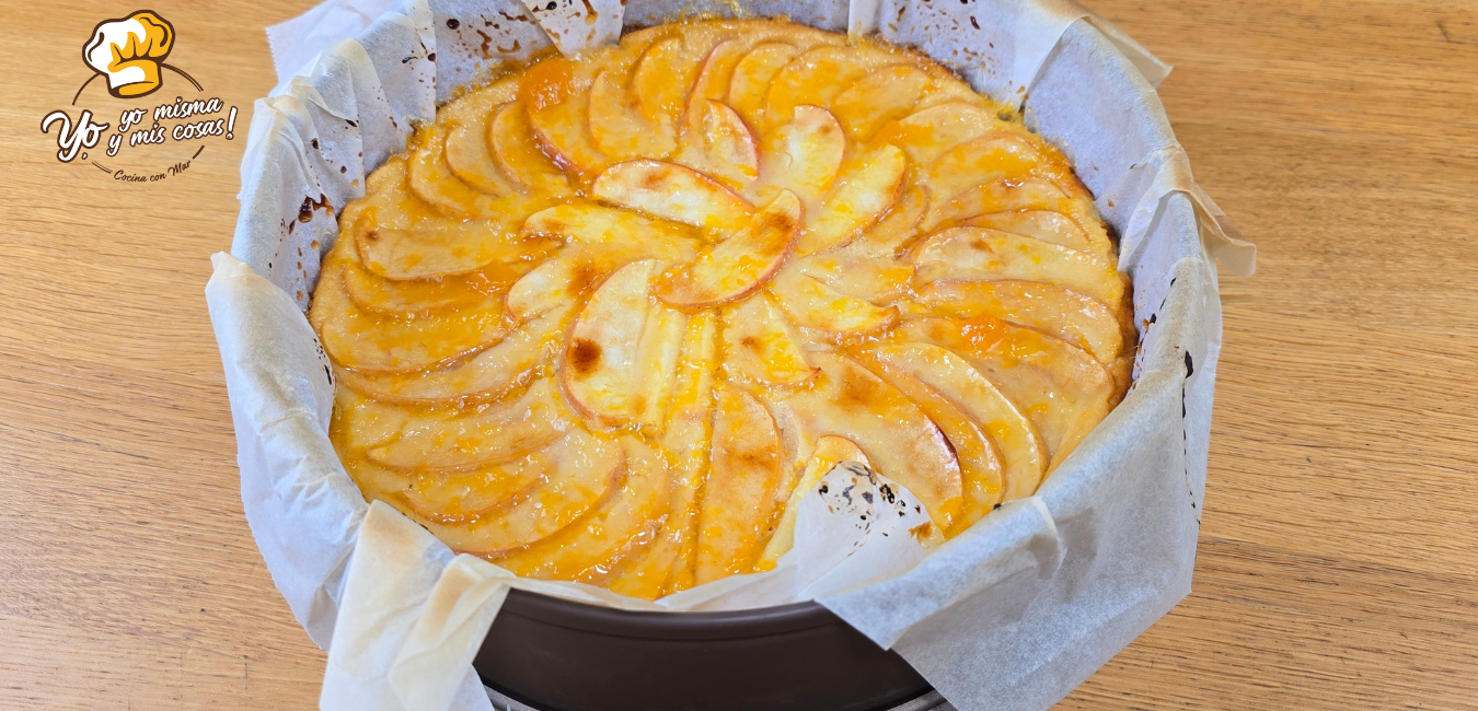 Tarta de manzana y yogur