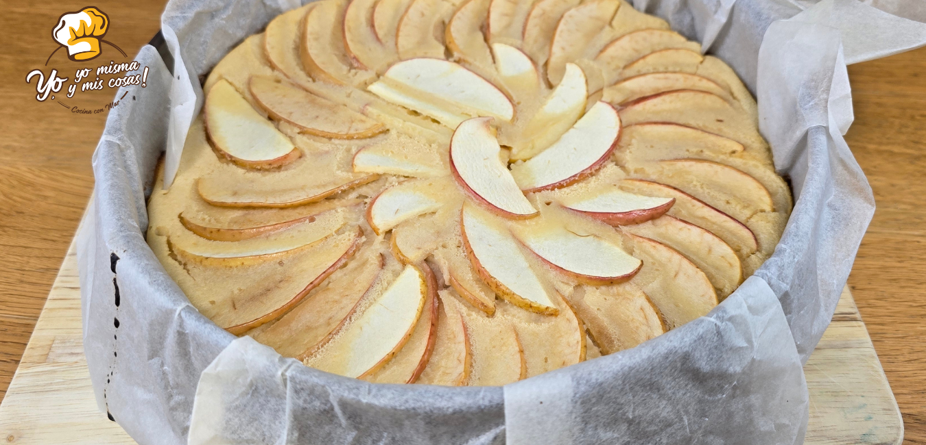 Tarta de manzana y yogur