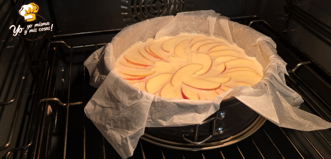 Tarta de manzana y yogur