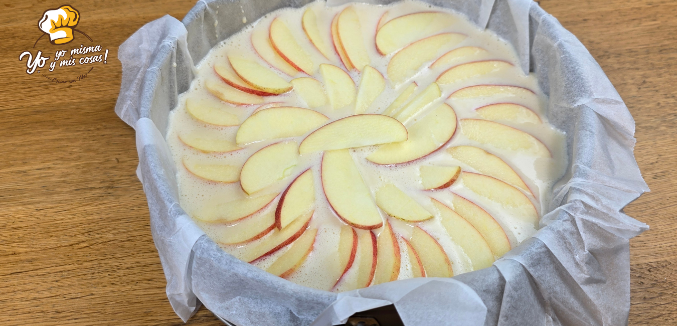 Tarta de manzana y yogur