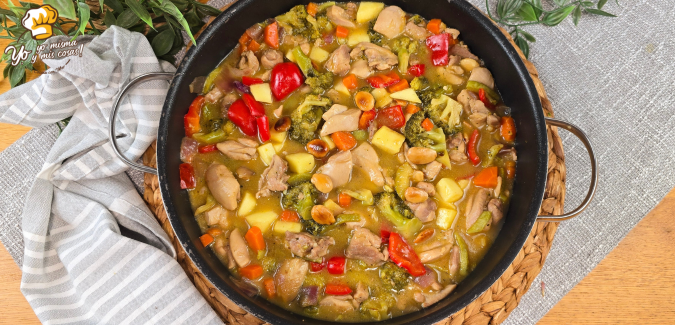 pollo con vegetales